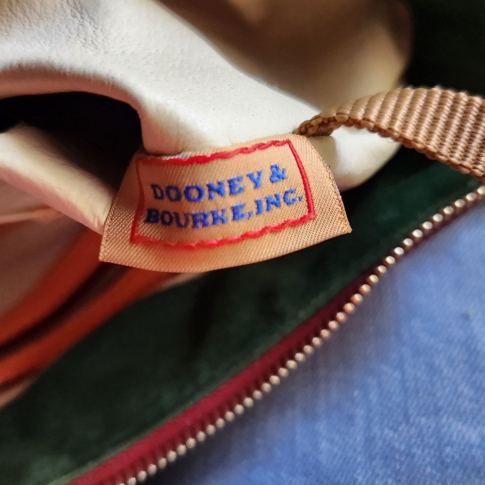 Dooney & Bourke Orange Leather Shoulder Bag - Picture 7 of 10